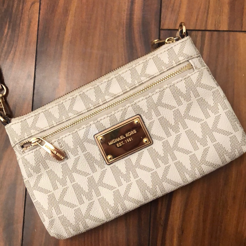 MK Large Logo Wristlet